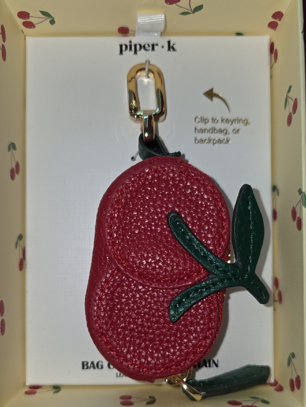 🆕️🍒Piper•K 🍒 Cherry Bag Charm/Coinpurse/ Keychain